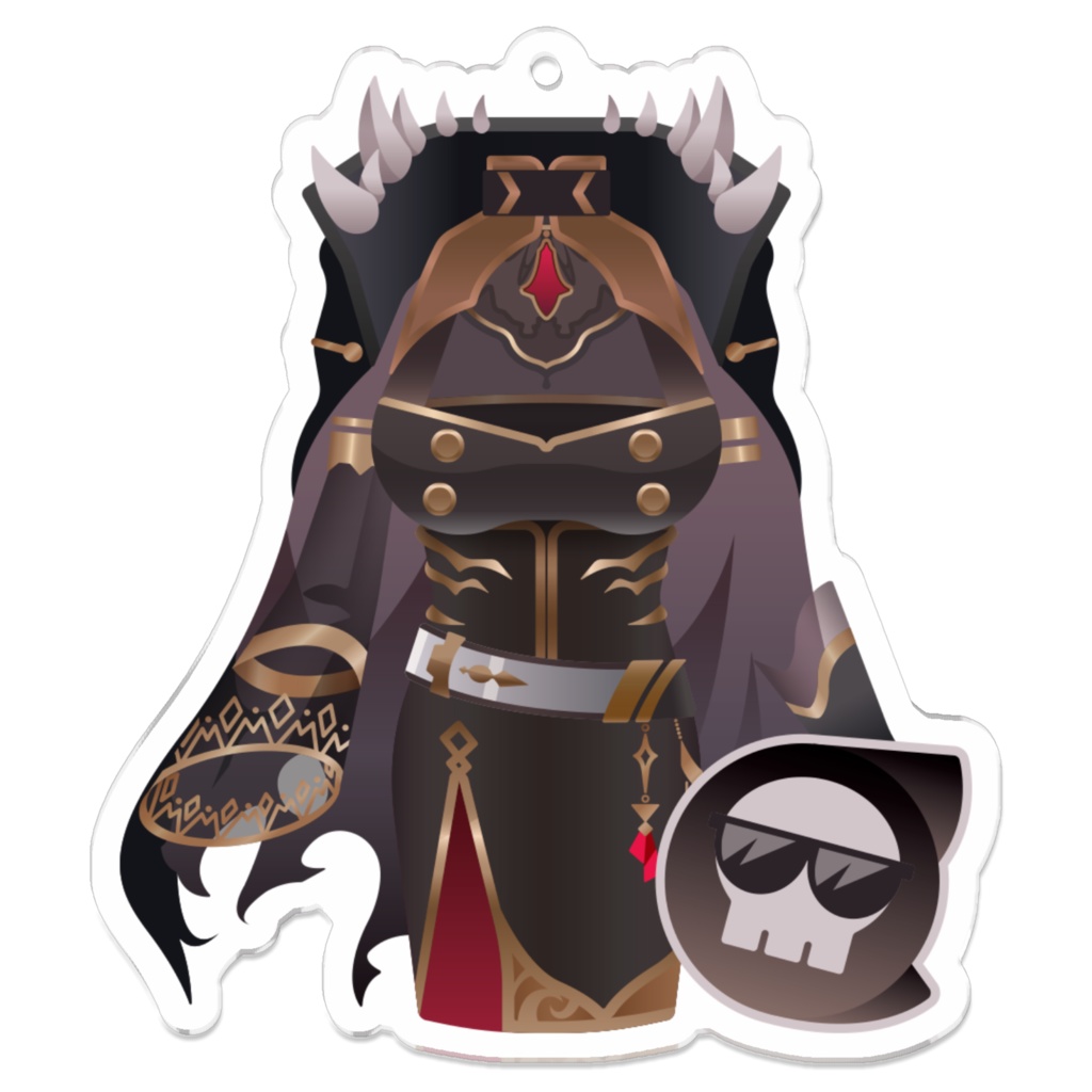 森カリオペ 通常衣装 アクリルキーホルダー