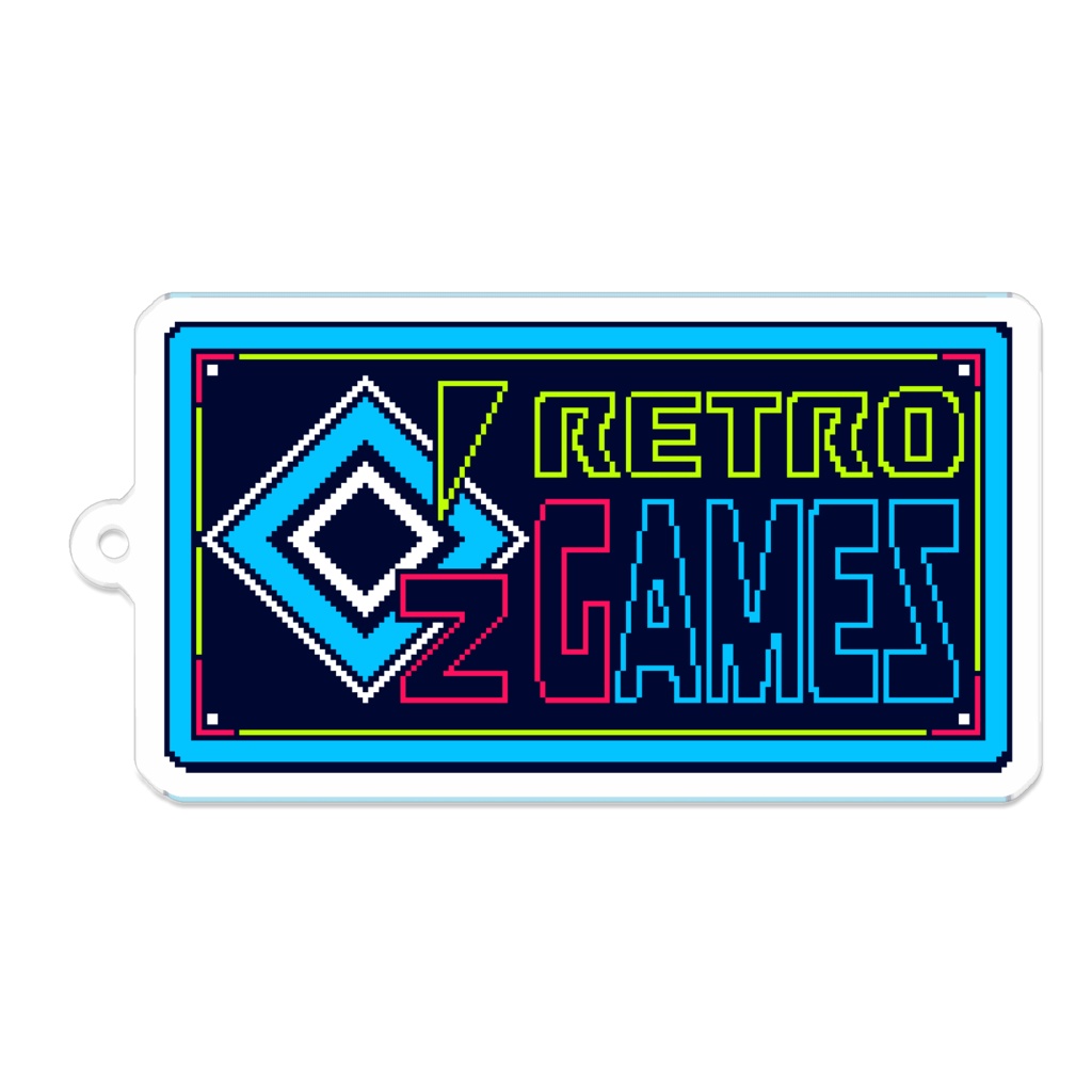 Q'zRETROGAMES ロゴアクキー