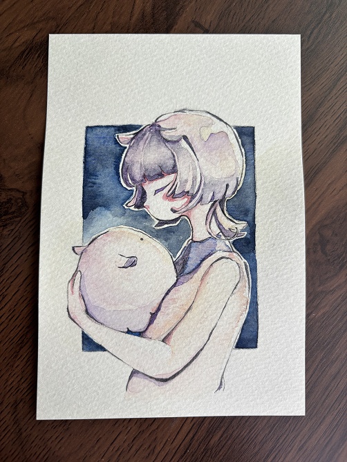 【原画・ポストカード】めんだこちゃん