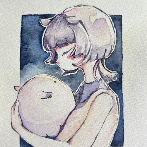 【原画・ポストカード】めんだこちゃん