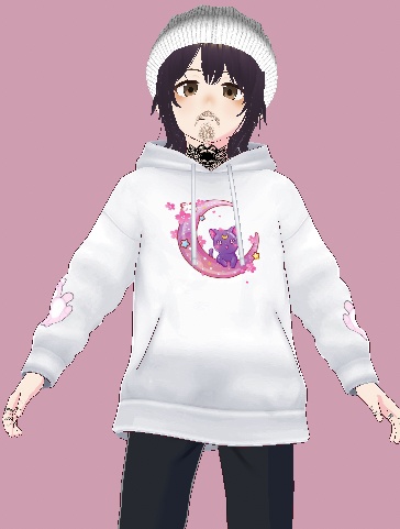 Moon Kitty Hoodie VRoid