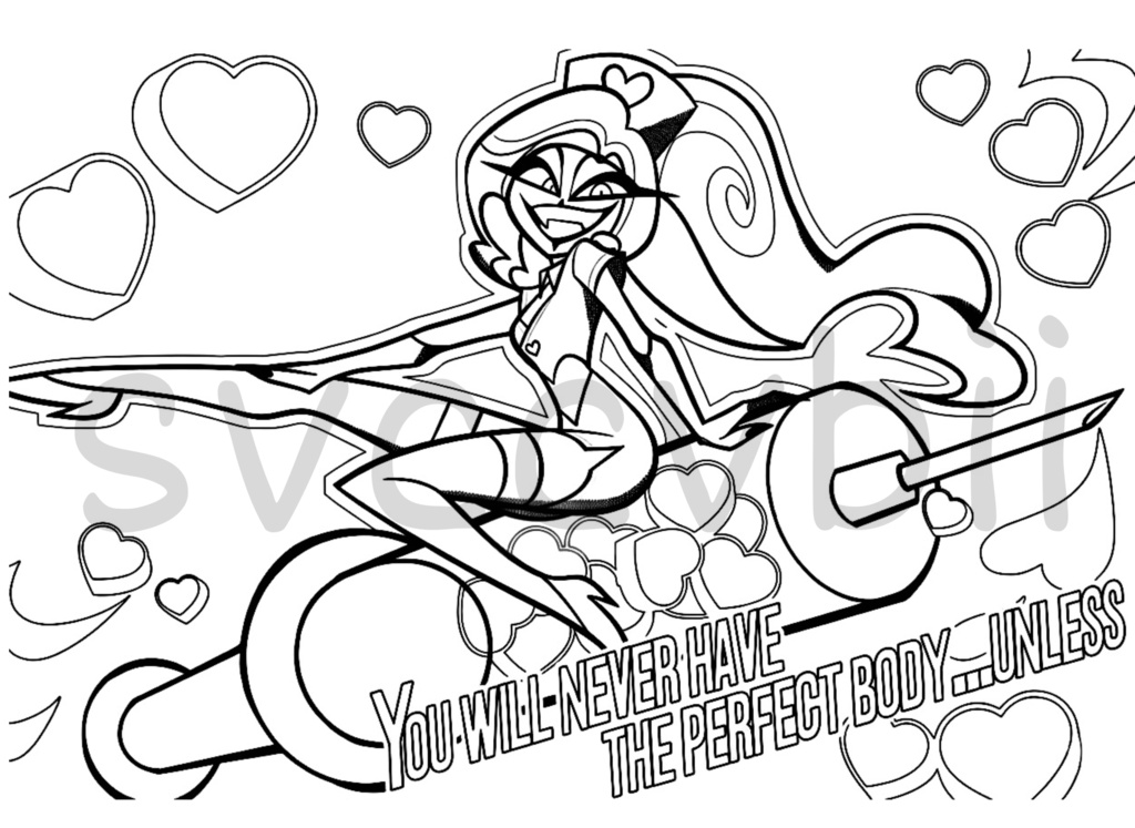 Hazbin Hotel Coloring Pages // 42 pages