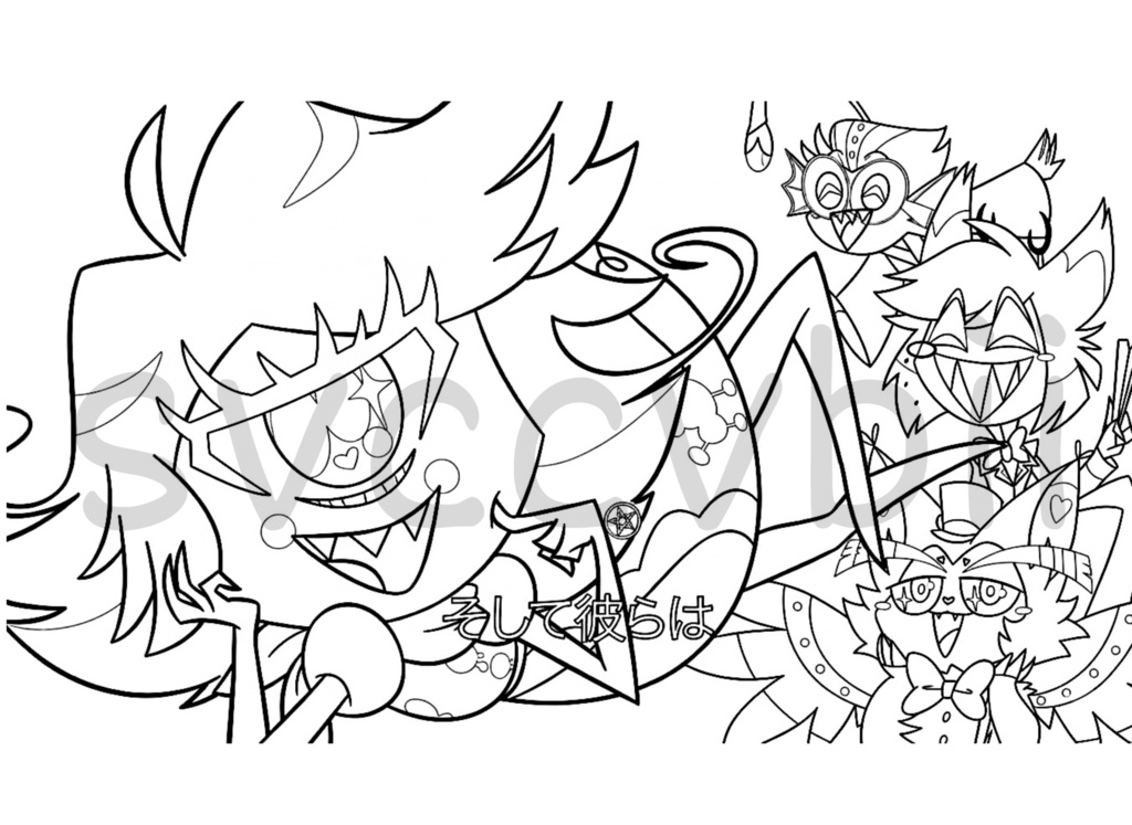Hazbin Hotel Coloring Pages // 42 pages