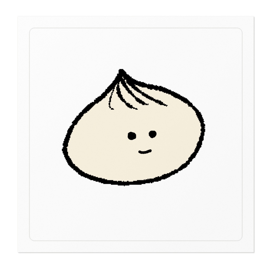 四角いにくまんシール