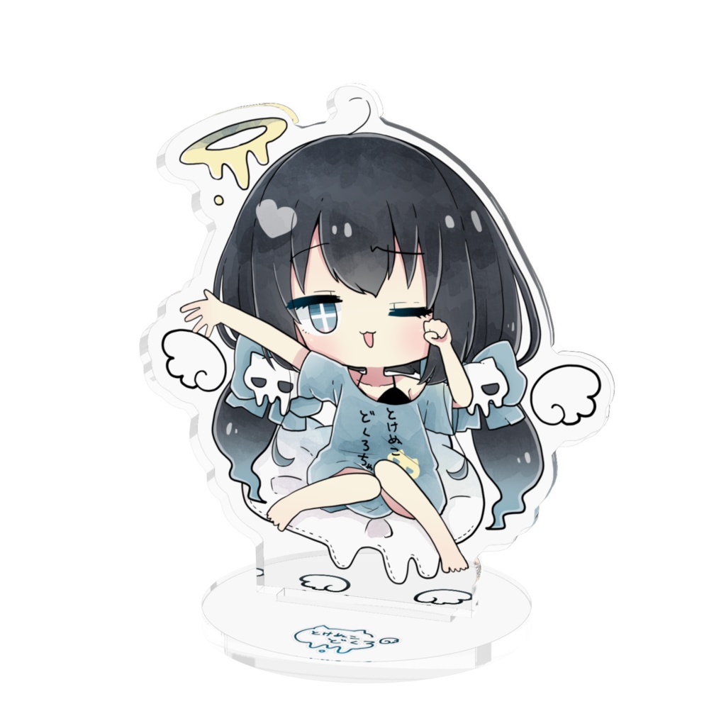 寝起きとけぬこアクリルフィギュア