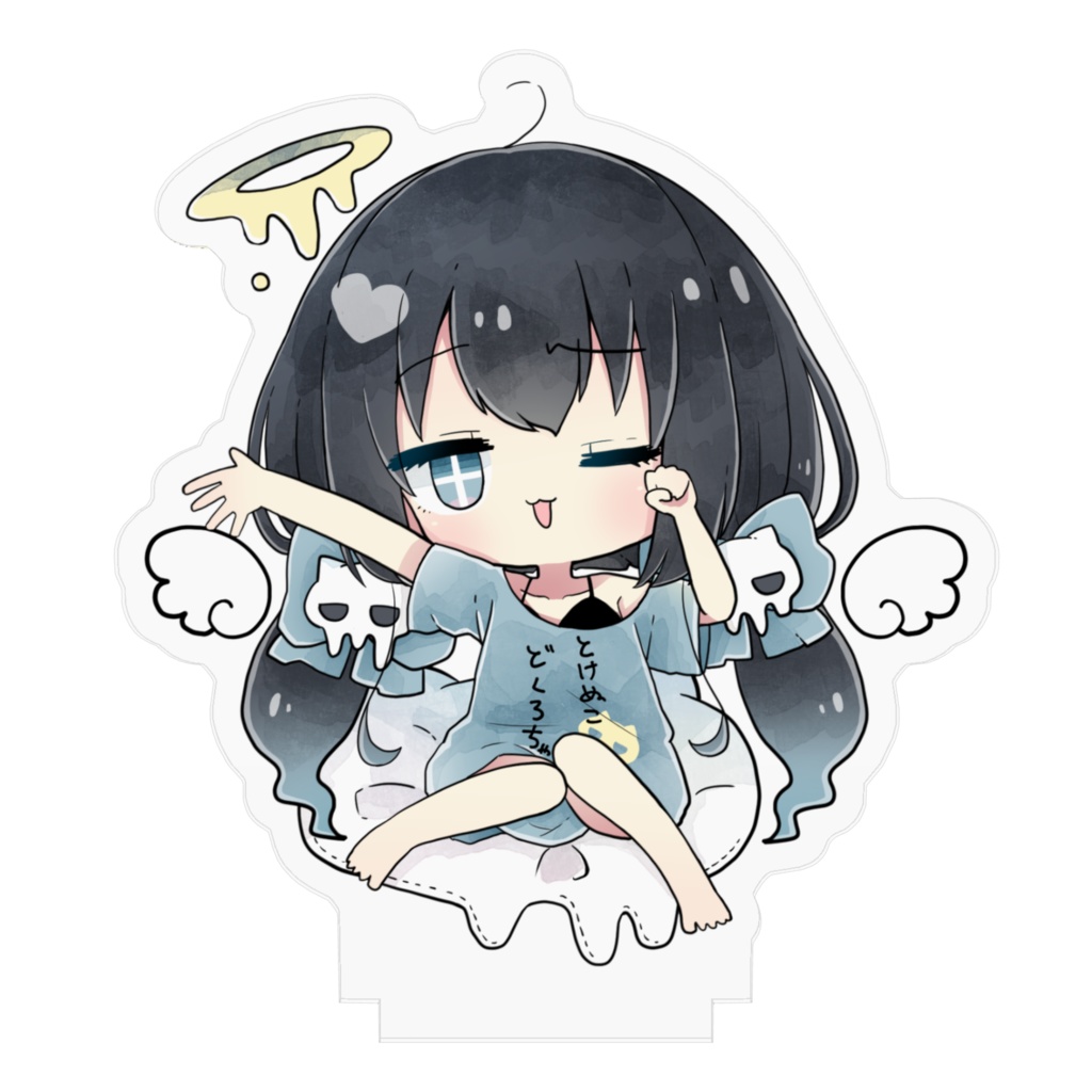 寝起きとけぬこアクリルフィギュア