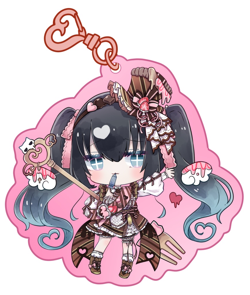 とけぬこカラーアクキー