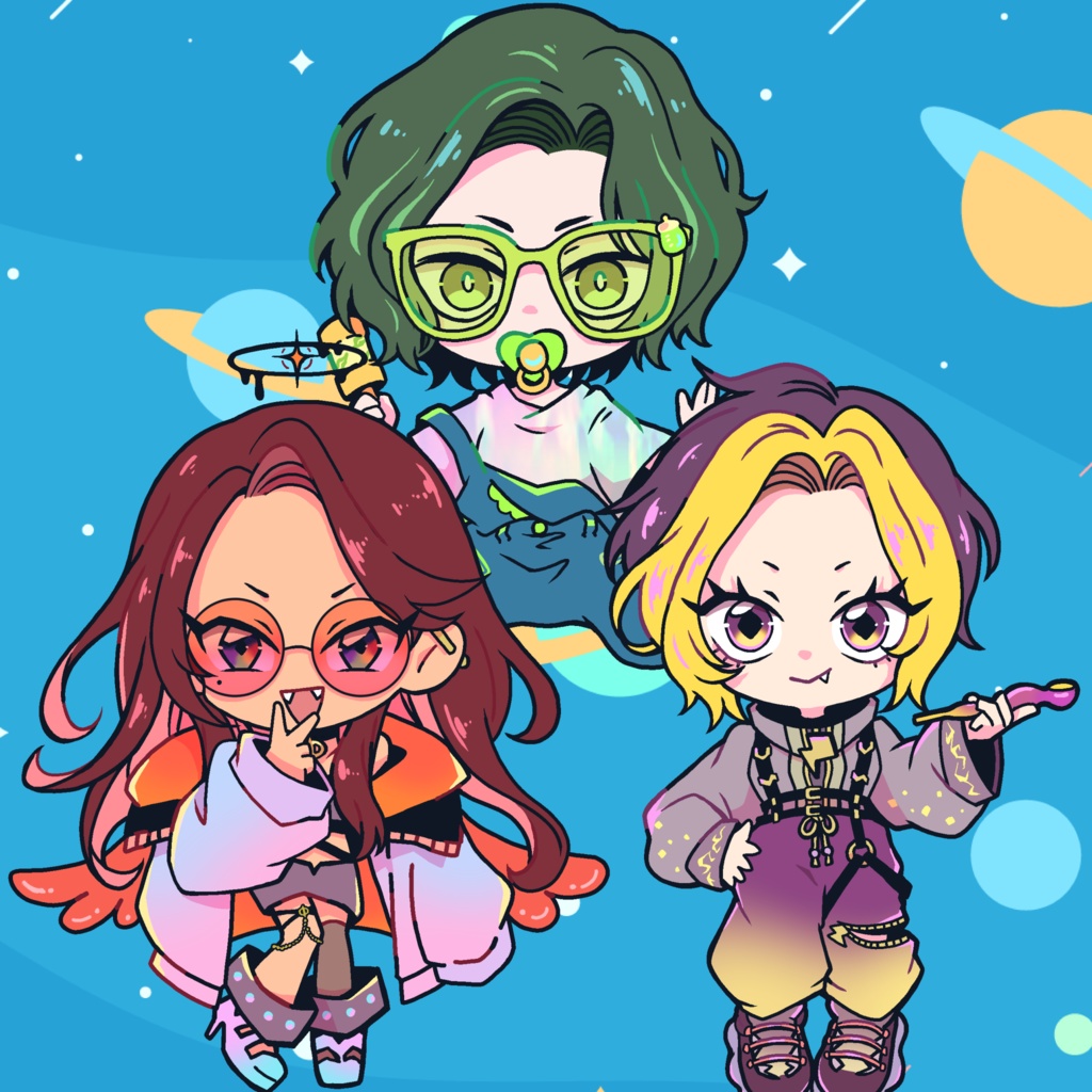 ミニキャラステッカー
