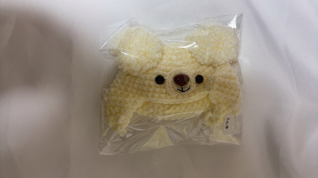 くまちゃん耳あて頭巾(10cm~12cm・ふわコロりん~ちみケモ)