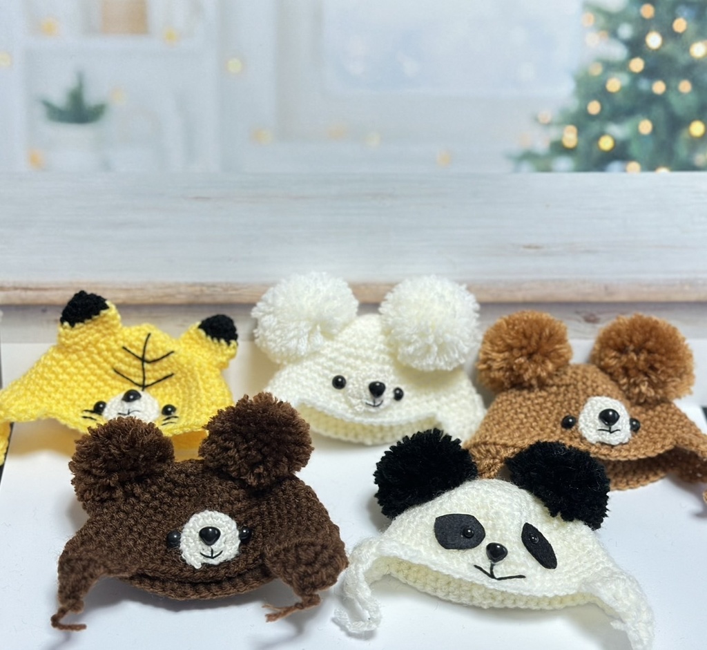 くまちゃん耳あて頭巾(10cm~12cm・ふわコロりん)