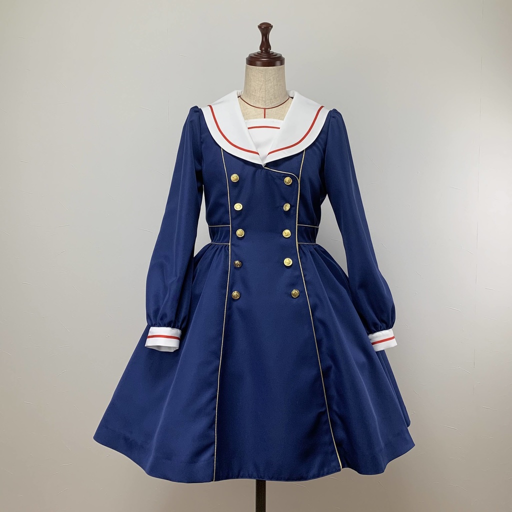 【型紙】セーラーワンピース