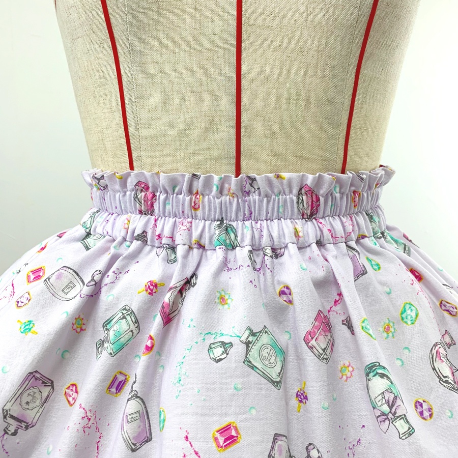 【型紙】スカラップスカート