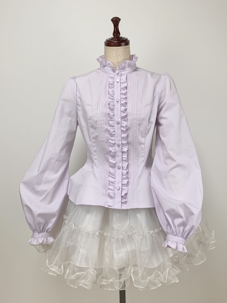 【即納】ラベンダーカラーブラウス