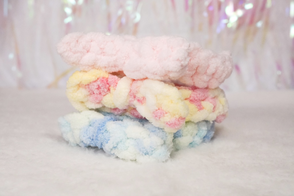 【DDヘッド等】8~9インチ用もこもこヘアバンド