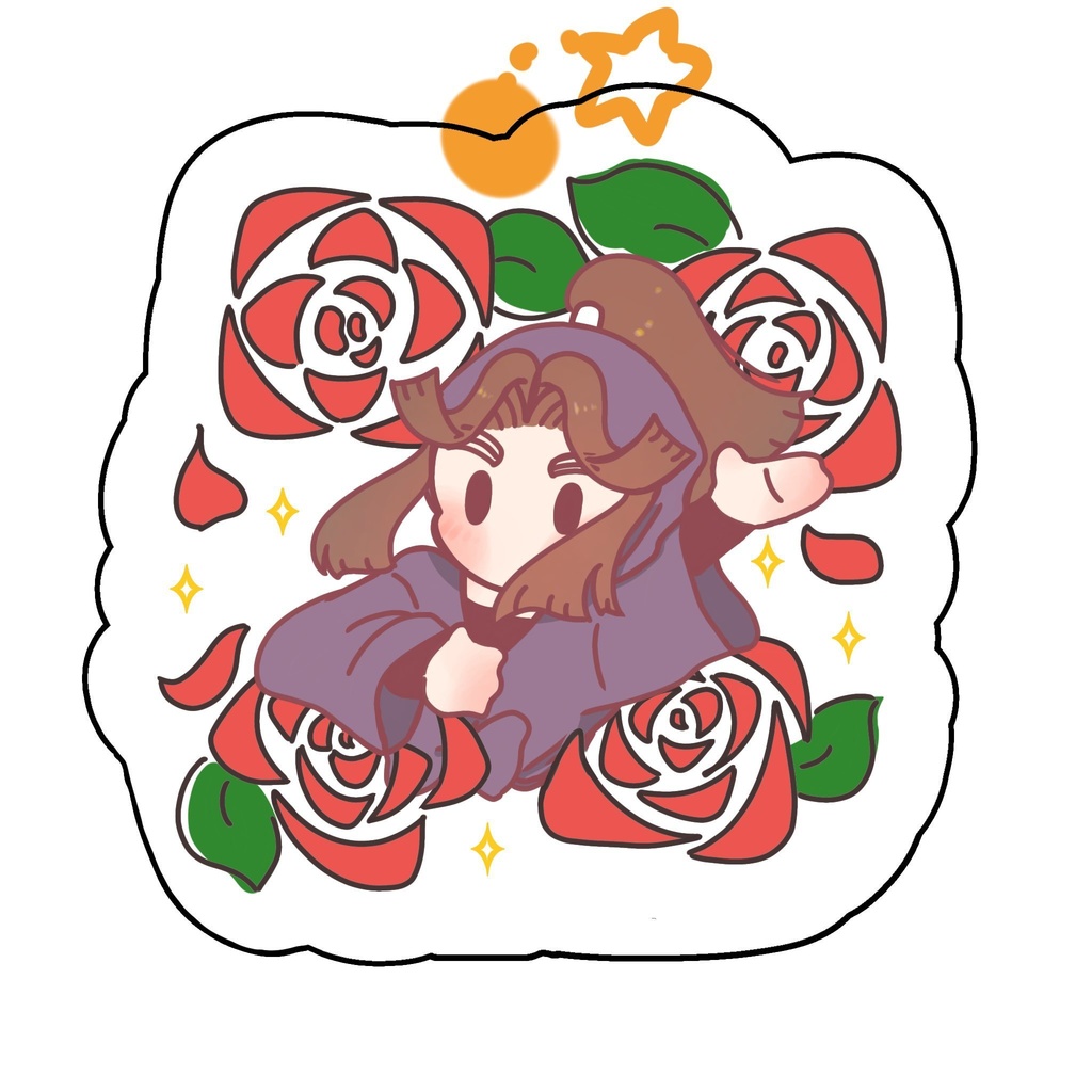 滝夜叉丸螺鈿風アクキー