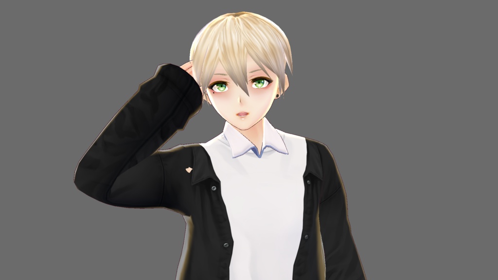 [Vroid] Hair texture (light blonde hair)