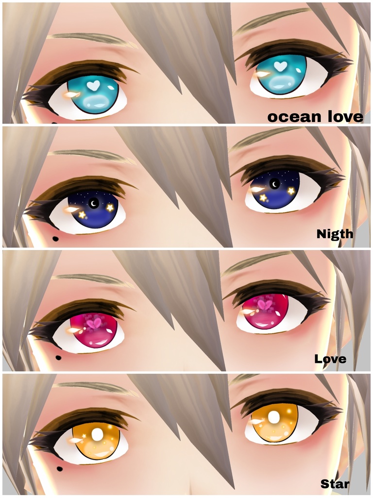 [VROID] eyes texture_proPack #1-by ELI