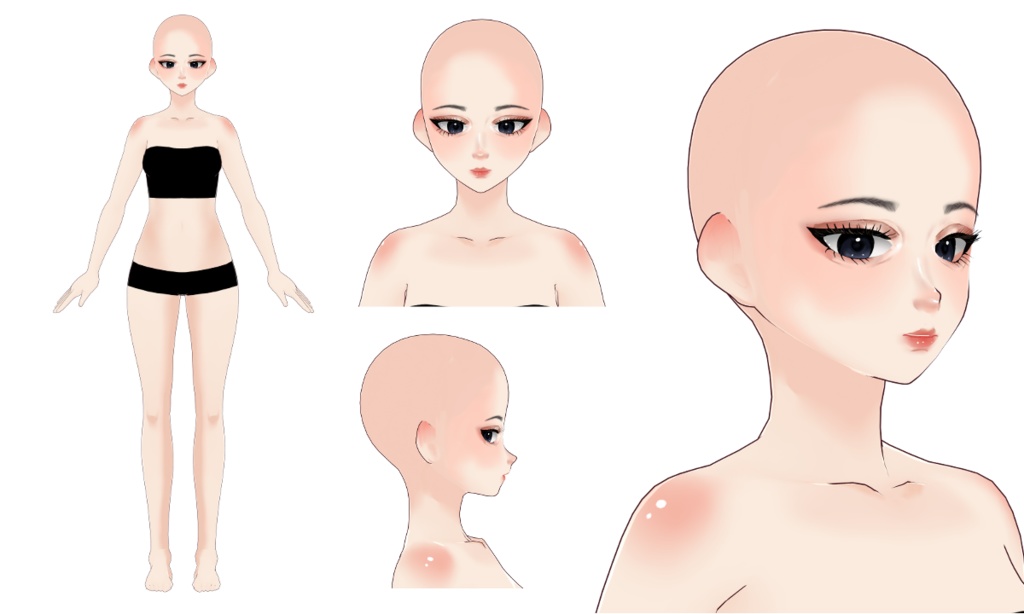 [vroid] doujin face base preset - ELI Shop - BOOTH