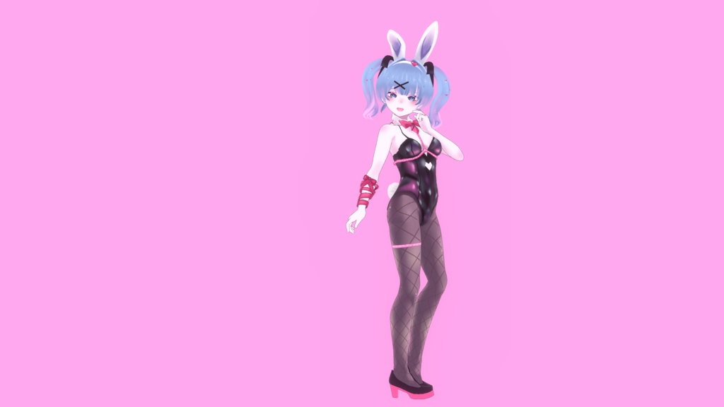 LATEX RABBIT SUIT (VROID CUSTOM ITEM)