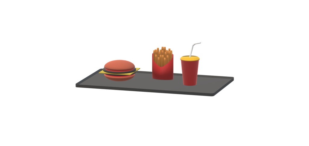 トクオタケル特製ハンバーガーセット