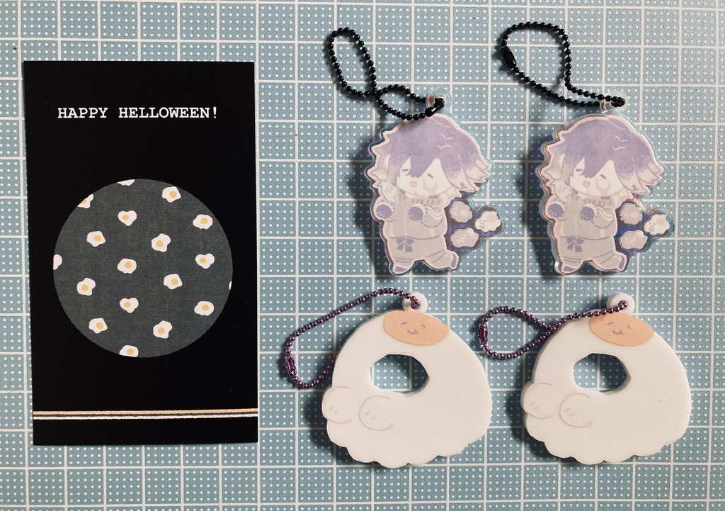 目玉焼きおばけ実休アクキー