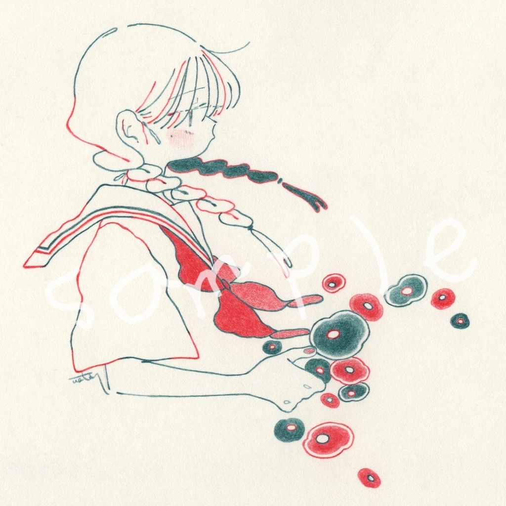 『想い隠せず』ステッカー