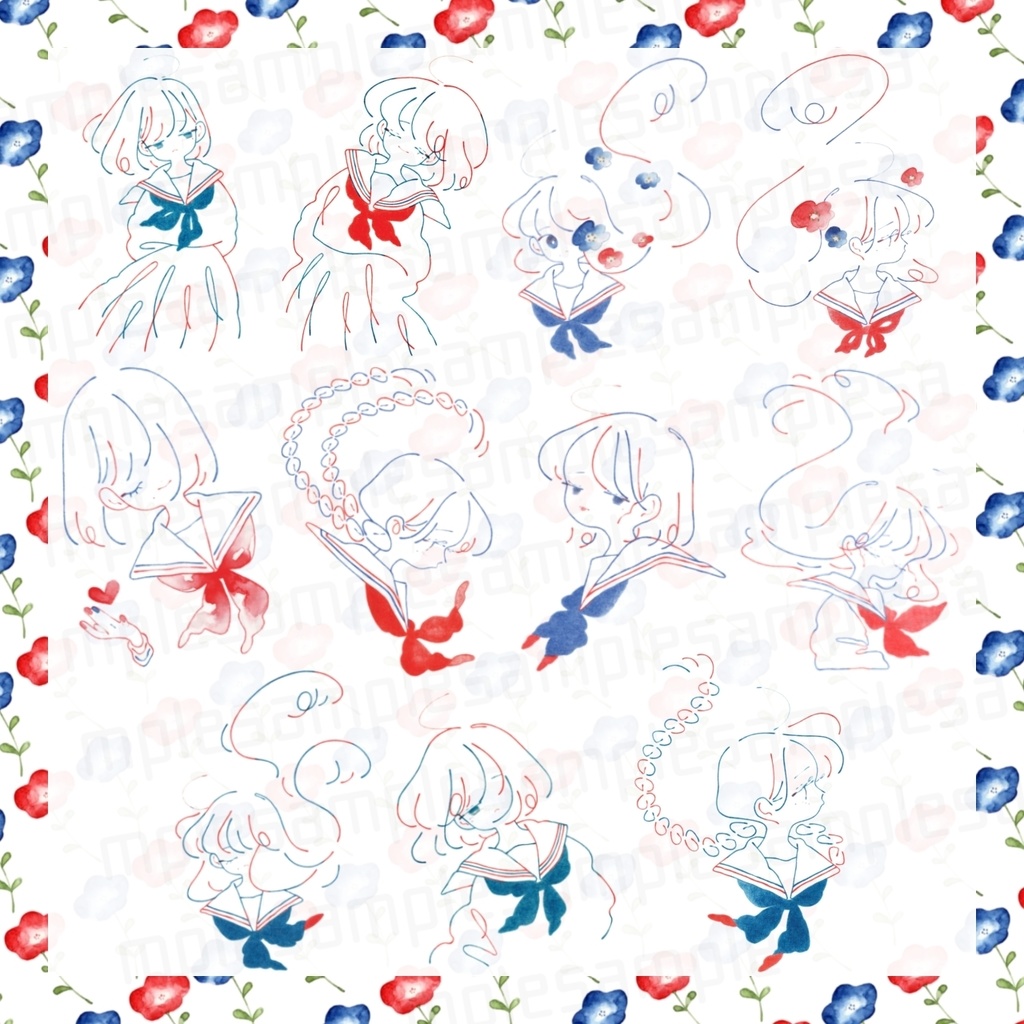 イラストステッカー