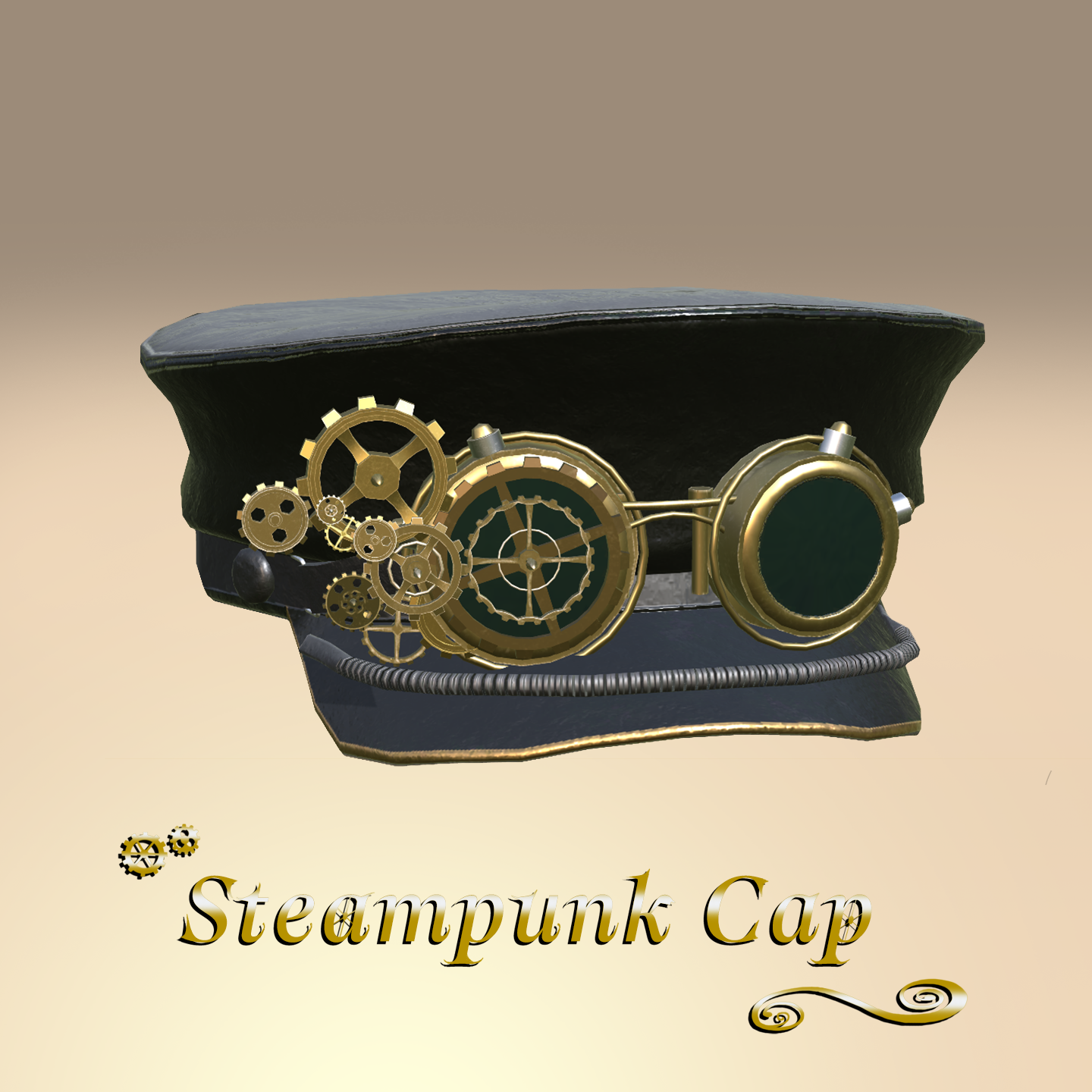 Steampunk Cap - trickbooth - BOOTH