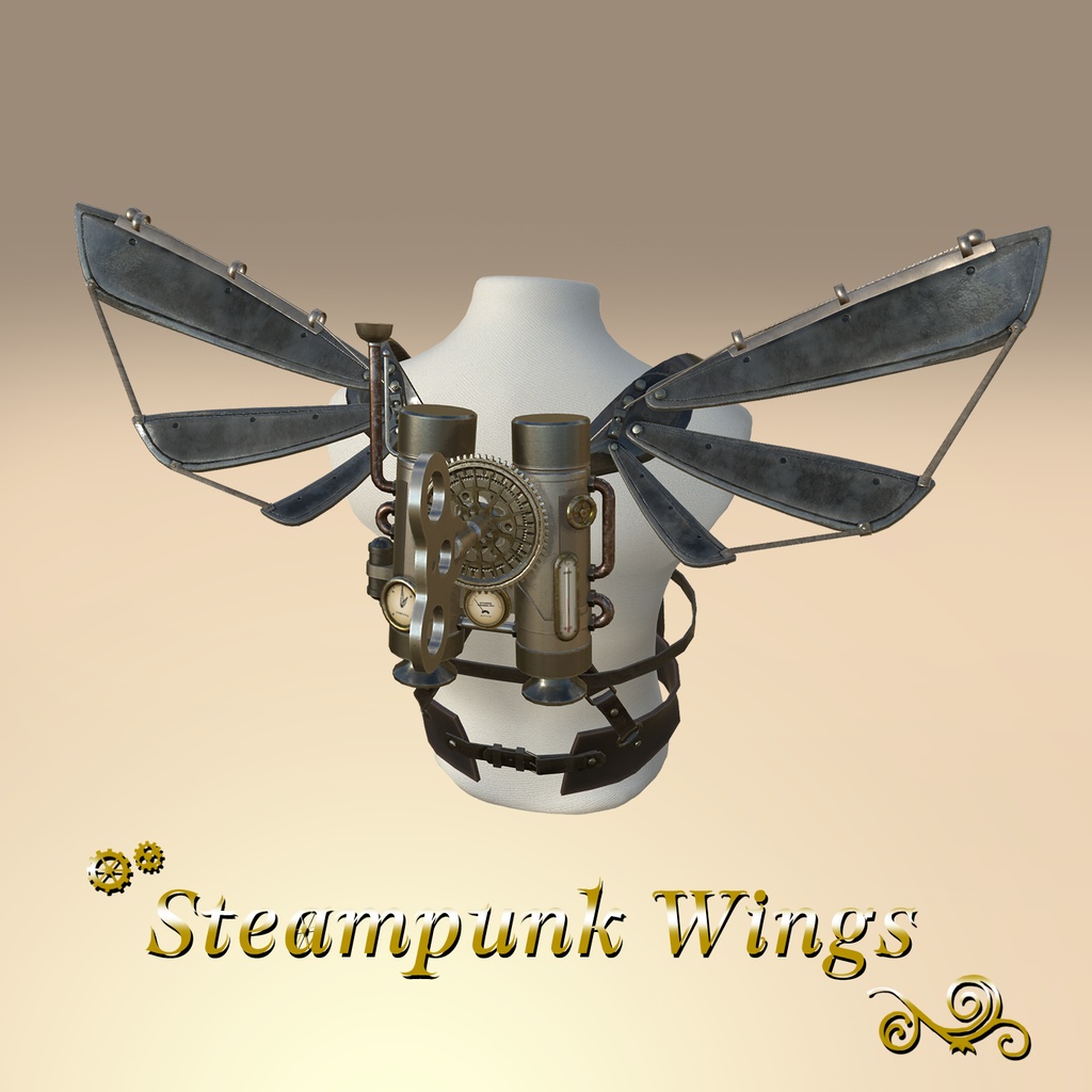 Steampunk Wings(Black)