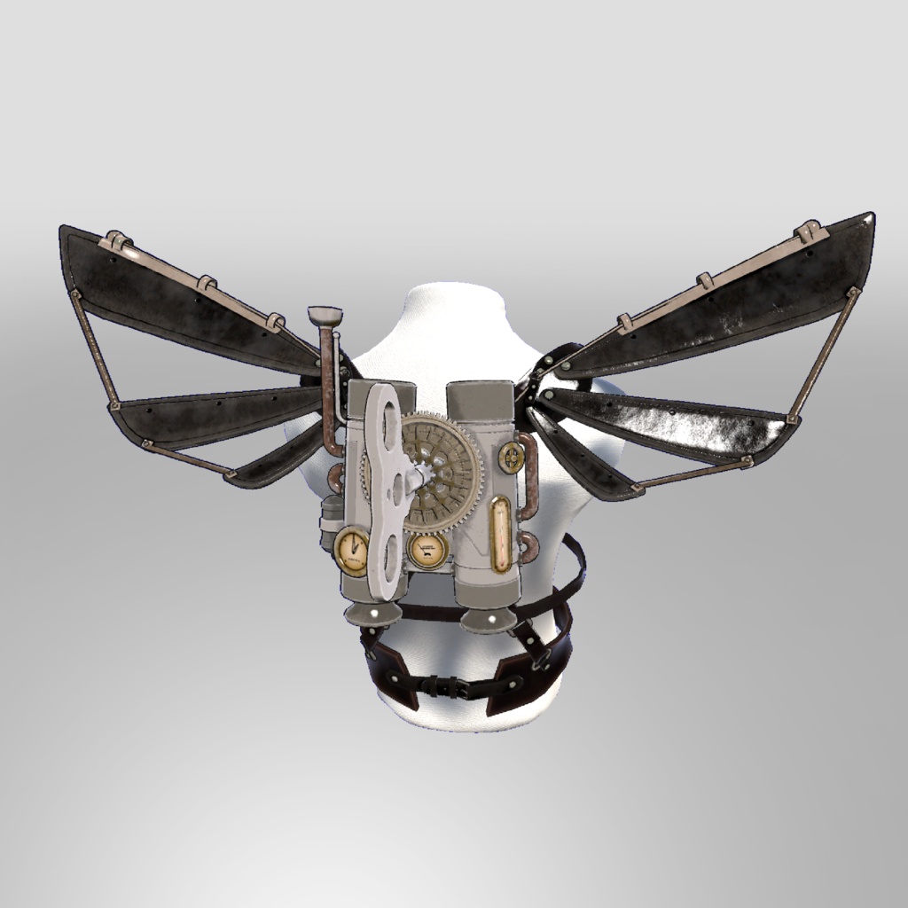 Steampunk Wings(Black) ver.Toon