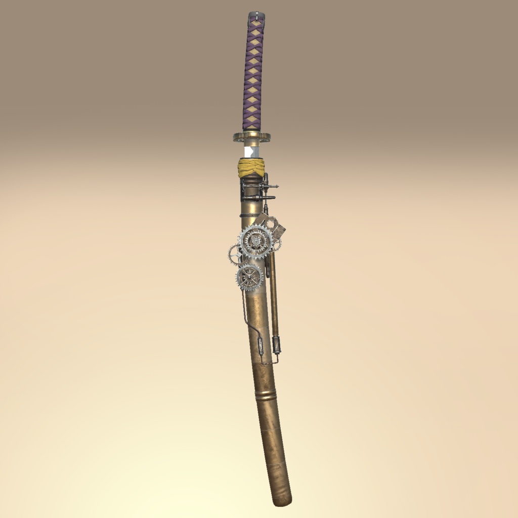 Steampunk Japanese Sword
