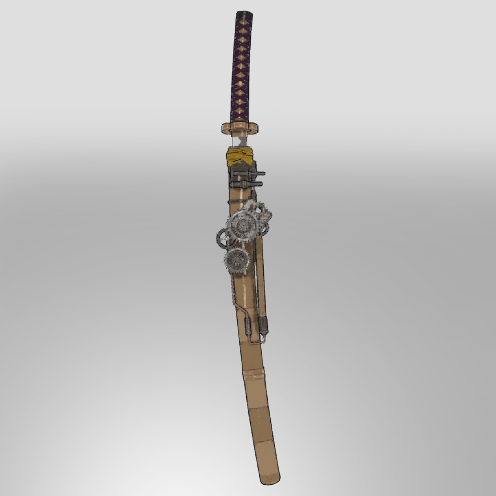 Steampunk Japanese Sword ver.Toon