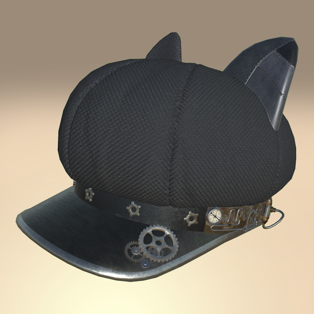 Steampunk CatEarCasquette(Black)