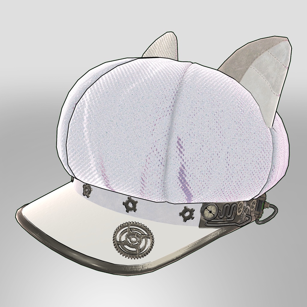 Steampunk CatEarCasquette(White) ver.Toon