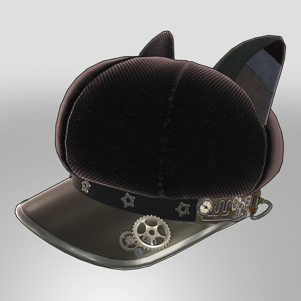 Steampunk CatEarCasquette(Black) ver.Toon