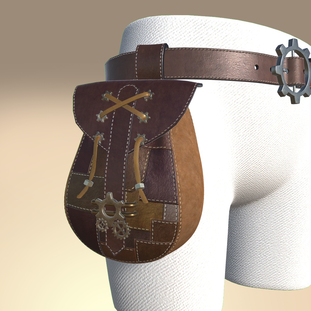 Steampunk Bucketbag(Brown)