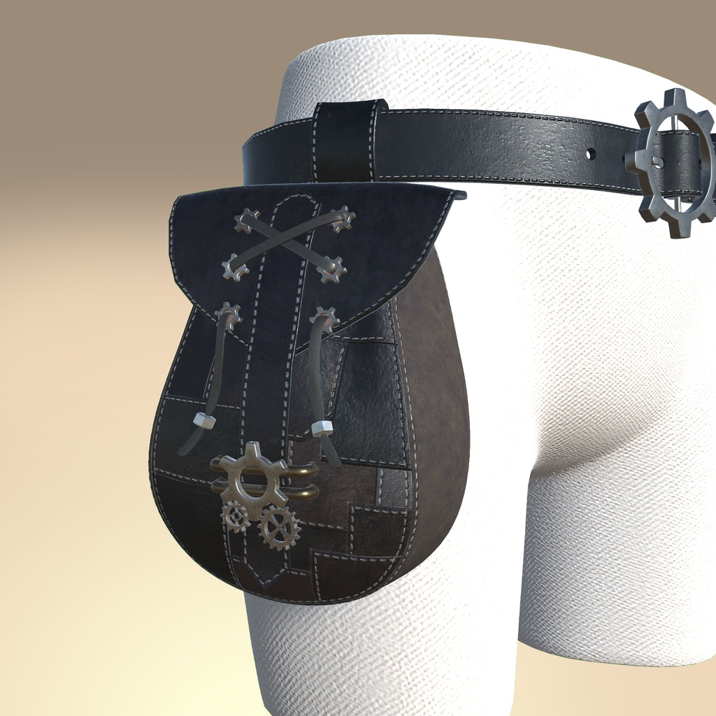 Steampunk Bucketbag(Black)