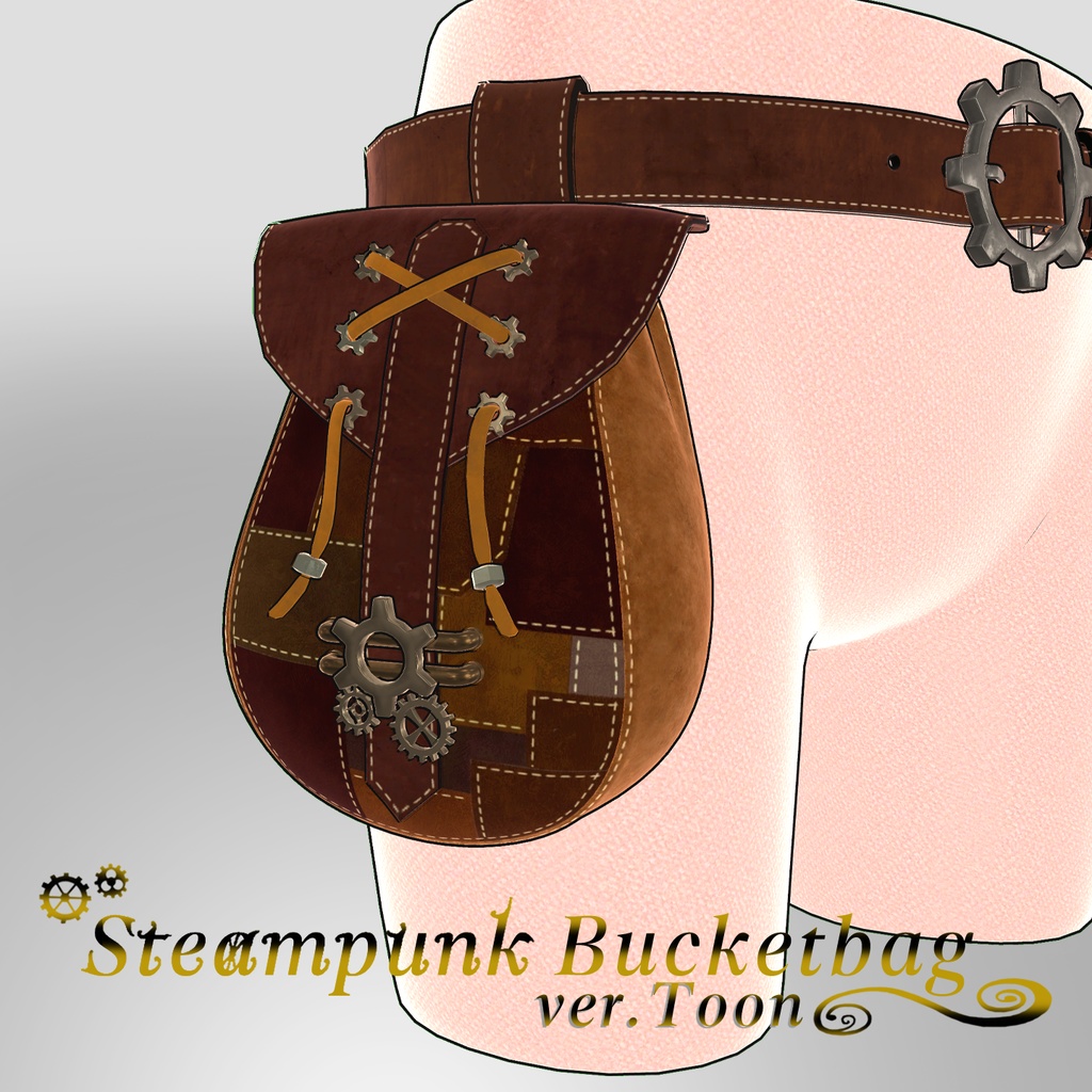 Steampunk Bucketbag(Brown) ver.Toon