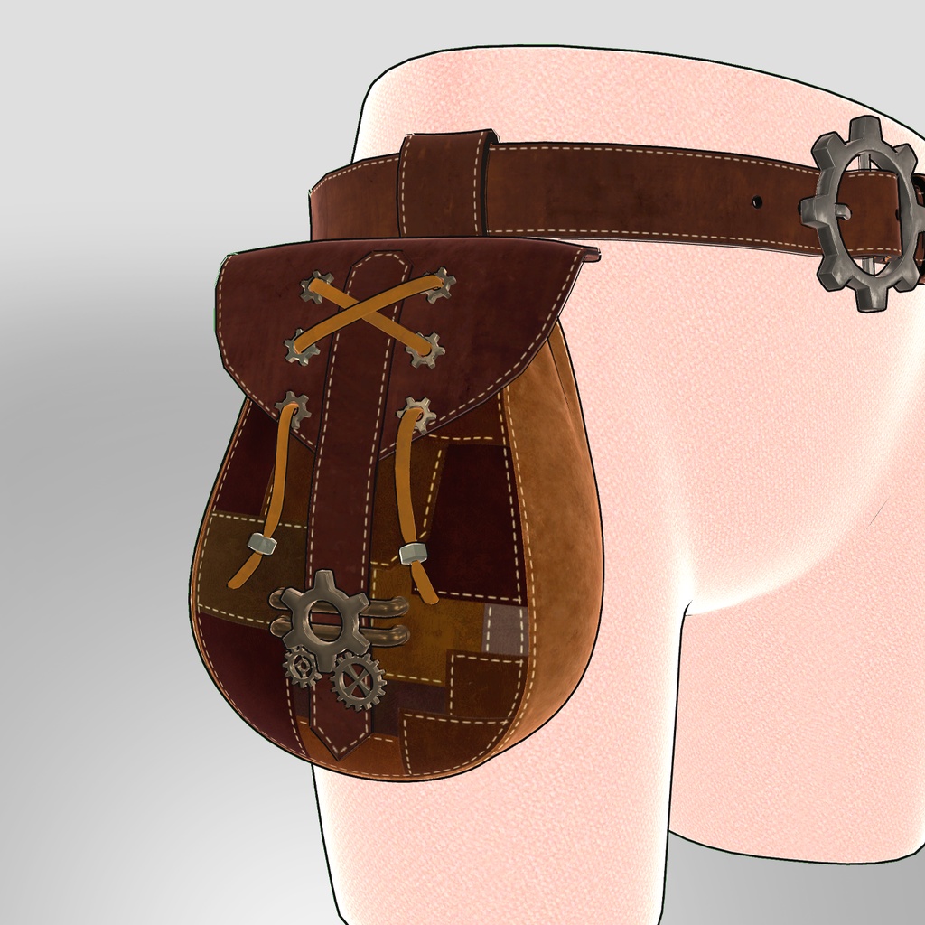 Steampunk Bucketbag(Brown) ver.Toon
