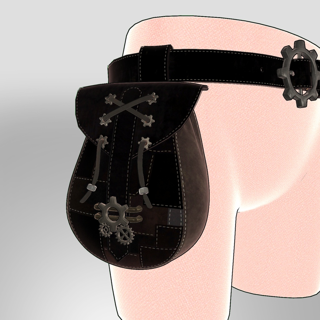 Steampunk Bucketbag(Black) ver.Toon