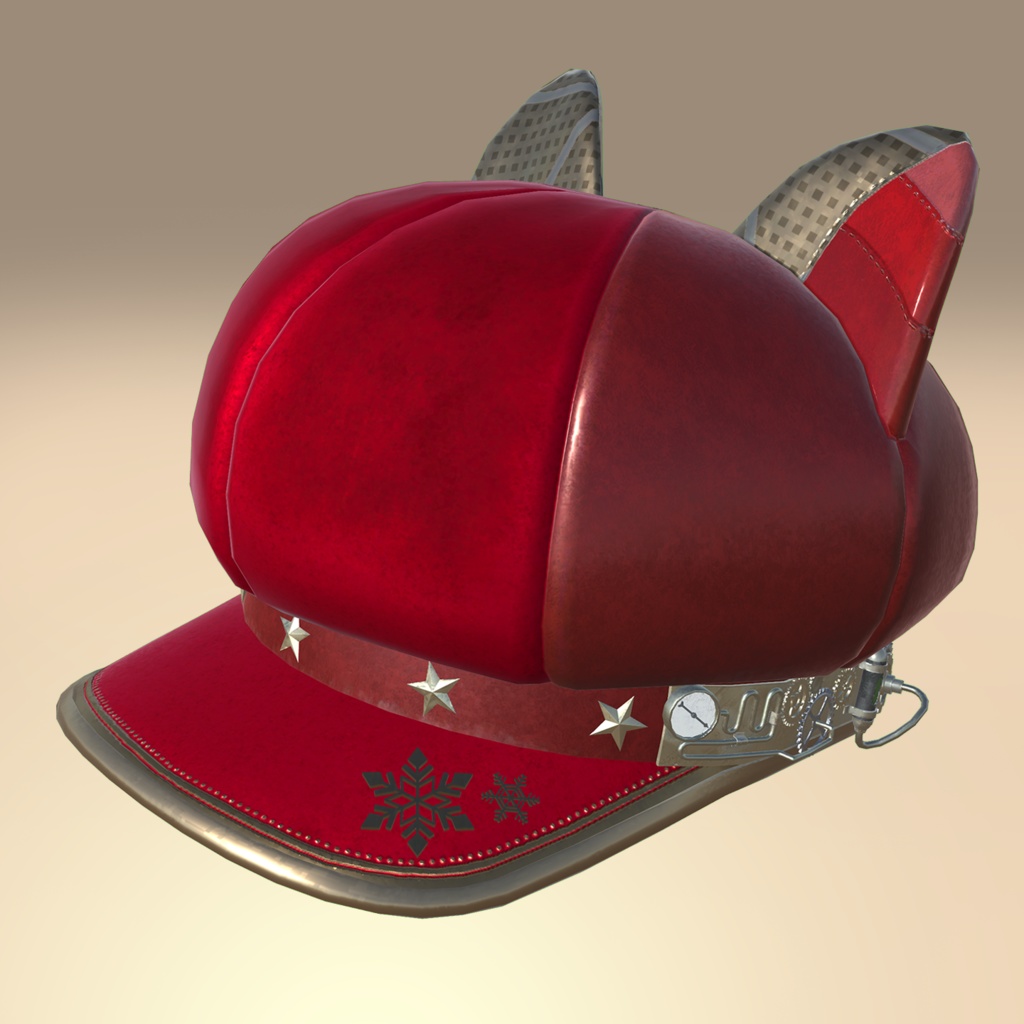 SteampunkCatEarCasquette ChristmasVersion