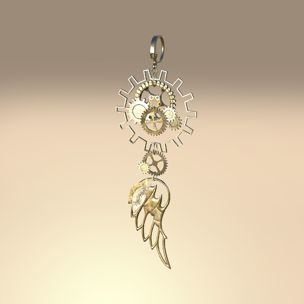 SteampunkAccesory FeatherCharm