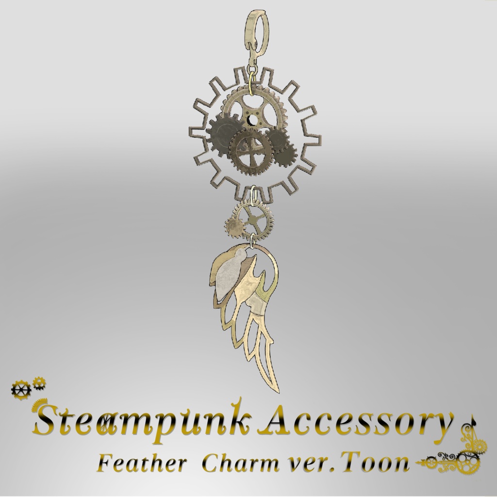 SteampunkAccesory FeatherCharm ver.Toon