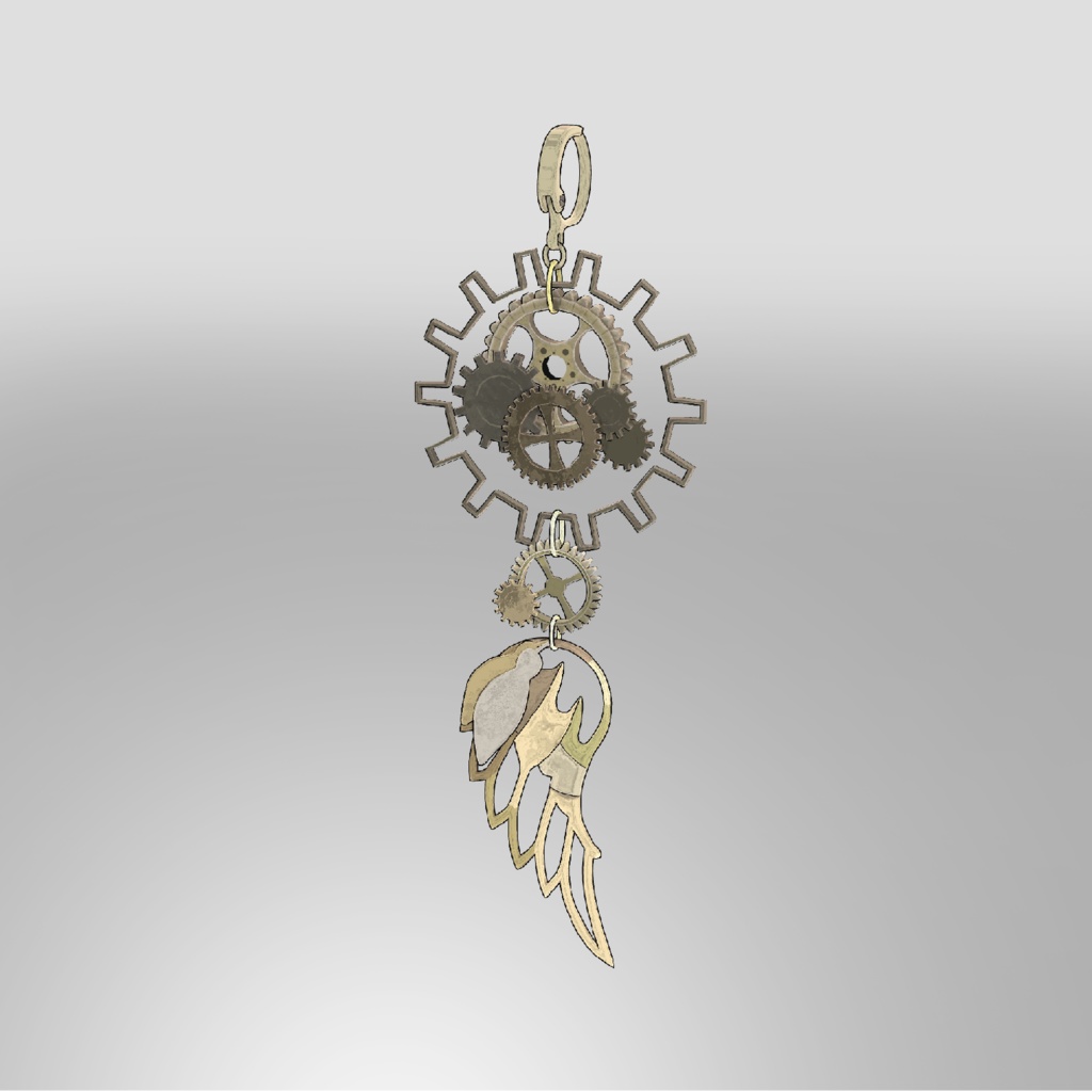 SteampunkAccesory FeatherCharm ver.Toon