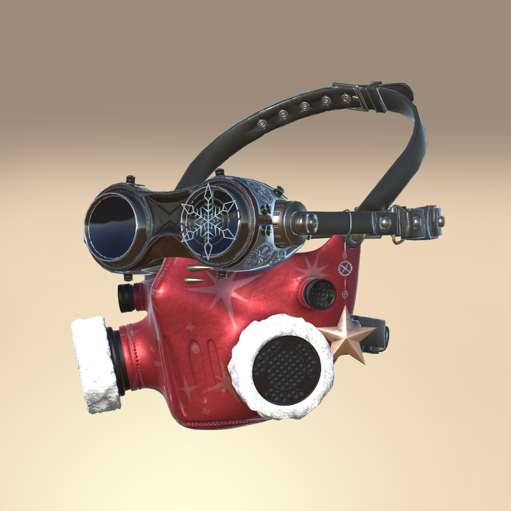 Steampunk Gasmask ChristmasVersion