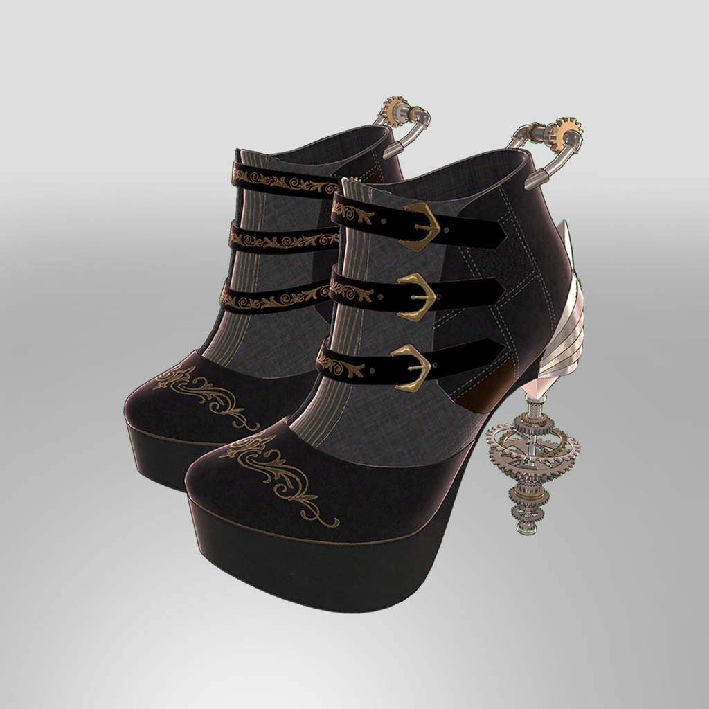 Steampunk BondageBoots ver.Toon