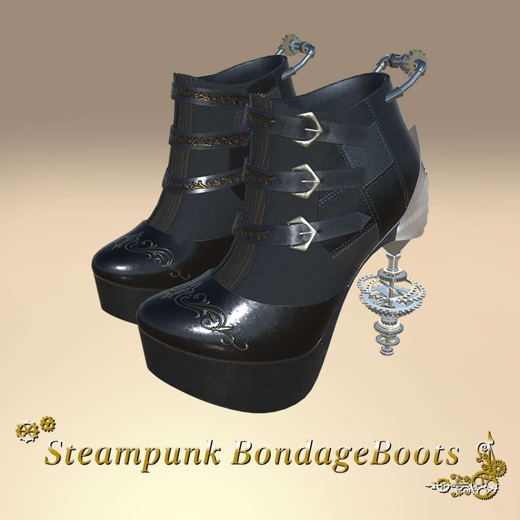 Steampunk BondageBoots