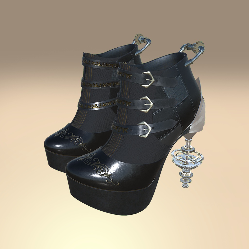Steampunk BondageBoots