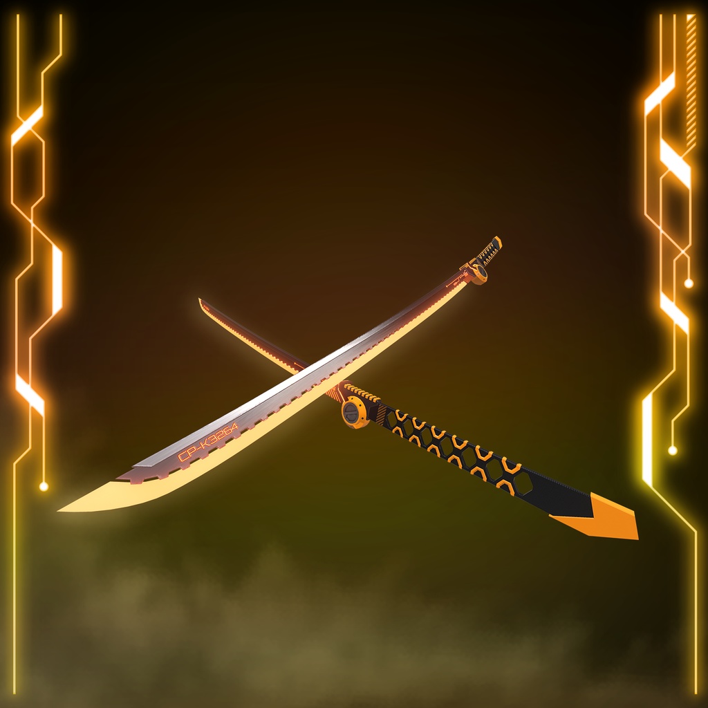 cyberpunk katana