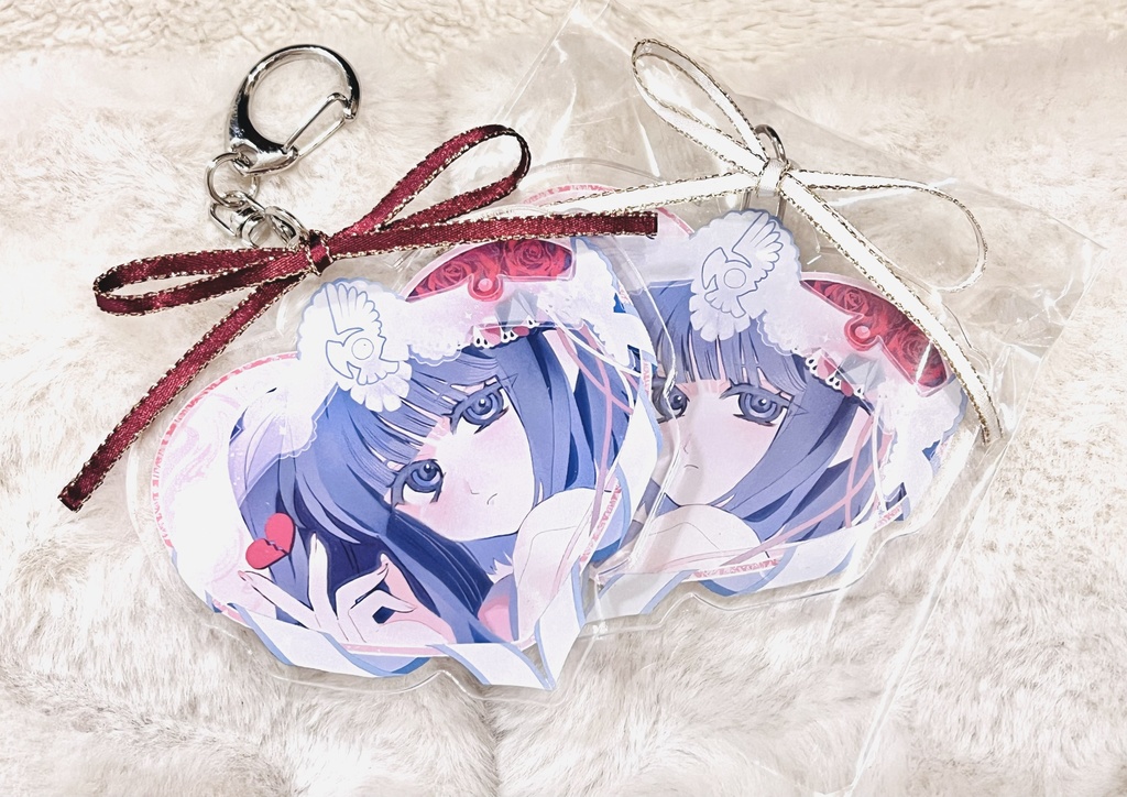 リボン付きアクキー